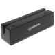 2. MANHATTAN USB Magnetic Card Reader, Three-Track, Black