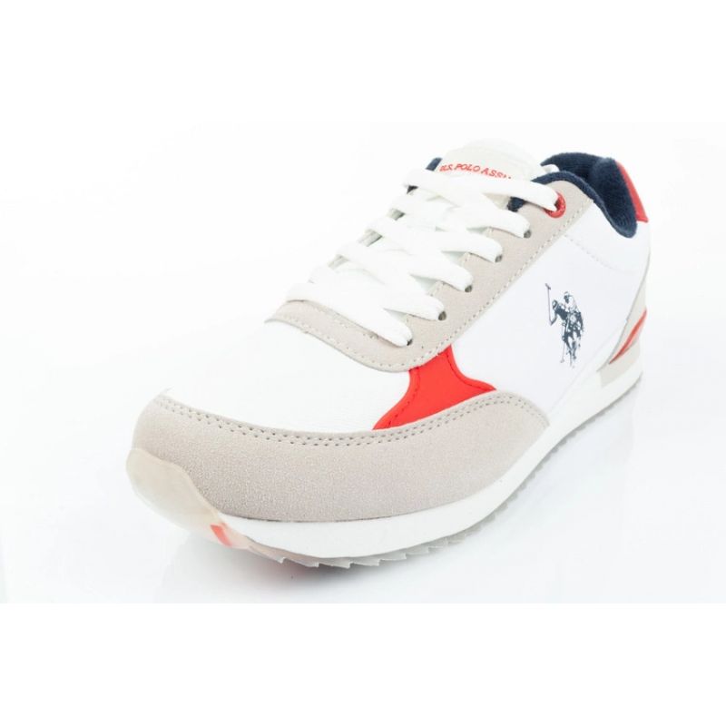 4. US Polo ASSN. M UP21M48062-WHI-RED01 Sports Shoes