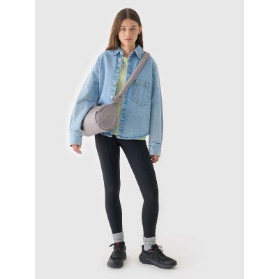 5. Women's oversize printed T-shirt 4F 4FRAW24TTSHF2583-44S