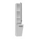 2. Bathroom cabinet NEL IV 31x30xH174 glossy white