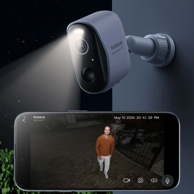 9. Baseus Security N1 2K Outdoor Camera Set 3x Camera + Base Station - White
