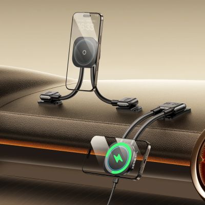 11. Baseus PrimeTrip C03sPro Car Holder for Dashboard with Adhesive Inductive Charger - Black