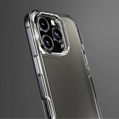 5. SBS set with D3O technology for iPhone 16 Pro - case + glass screen and camera protector - transparent