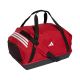 3. adidas Tiro Duffle Large Sports Bag with Bottom Compartment, Red JY7950