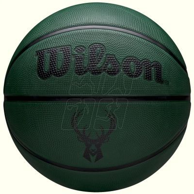 Wilson NBA Team Tribute Solid Milwaukee Bucks Ball WZ4025417XB Basketball Ball