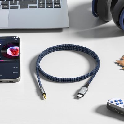 5. Wozinsky WAK-CJ USB-C to 3.5mm mini jack DAC adapter cable 1m - gray