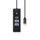 2. Orico PWC2U-C3 3-port USB hub 2x USB-A 3.0 1x USB-C 3.0 0.5 m - black