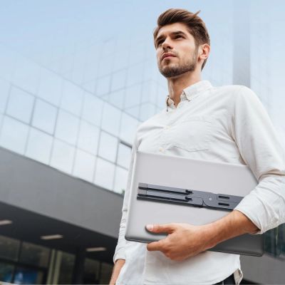 8. Tech-Protect ULS300 Laptop Stand - Gray