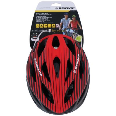 5. RED ADJUSTABLE CYCLING HELMET DUNLOP RM