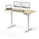 SENSE7 NOJO LIGHT White pine work table / electrically adjustable height / 120 x 60 cm / load capacity 70 kg