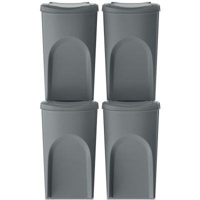 2. GARBAGE BINS 35 L SORTIBOX SET 4 PCS GREY STONE
