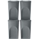 2. GARBAGE BINS 35 L SORTIBOX SET 4 PCS GREY STONE