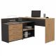 3. DANY CORNER DESK ANTHRACITE ARTISAN SET