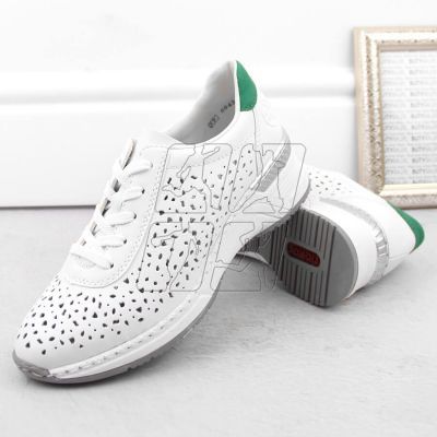 7. Comfortable leather shoes Rieker W RKR692 white