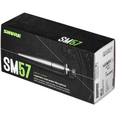 8. Shure SM57-LCE - Dynamic, cardioid, instrument, voice-over microphone.
