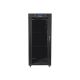 6. LANBERG FLOOR RACK CABINET 19" 27U 600X600 GLASS DOOR LCD BLACK FF01-6627-12BL (FLAT PACK)