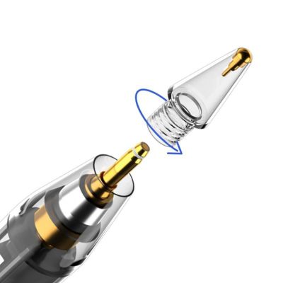 2. Tech-Protect Stylus Tips 4-Pack Replacement Tips for Apple Pencil - Clear