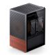 17. Jonsbo T6 Case, Mini-Tower, Mini-ITX, Tempered Glass, Wood - Black