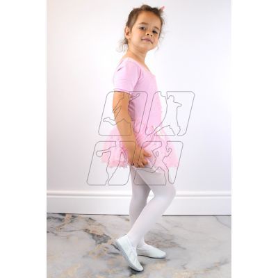 7. Leather ballet shoes with white elastic bands Jr Nazo