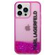 3. Karl Lagerfeld KLHCP14XLCKVF iPhone 14 Pro Max 6.7 "pink / pink hardcase Liquid Glitter Elong