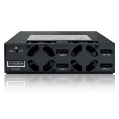 Icy Dock MB994SP-4SB-1 Carrier Panel, 13.3 cm (5.25"), 2.5", Aluminum, Metal, CE, REACH