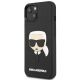 2. Karl Lagerfeld 3D Rubber Karl`s Head Case for iPhone 13 / 14 / 15 - Black