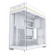 4. Montech HS02 PC Case, Midi-Tower, ATX, Tempered Glass, ARGB - White