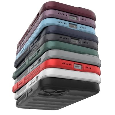 17. Magic Shield Case case for iPhone 14 Plus elastic armored case in burgundy