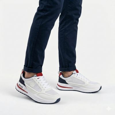 5. Men's white sports shoes Big Star TT174315