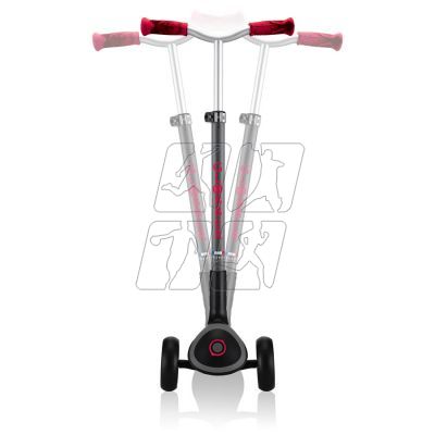 10. Globber Master Prime 3-wheel scooter / Black - New Red 664-102