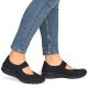 6. Rieker N4299-00 women's black velcro shoes