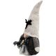 7. DECORATIVE GNOME 25CM WITH SEQUINS GREY GIRL