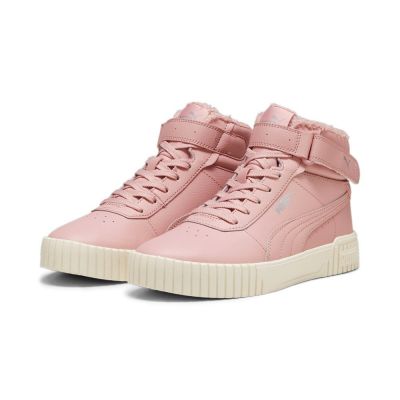 3. Puma CARINA 2.0 MID WTR women's winter shoes insulated sneakers made of eco-leather pink (385852-04)