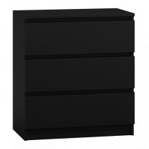 M3 MALWA CHEST OF DRAWERS 3 DRAWERS BLACK
