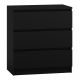 M3 MALWA CHEST OF DRAWERS 3 DRAWERS BLACK