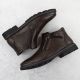 4. Men’s Brown Insulated Ankle Boots with Zips VanHorn AN71309