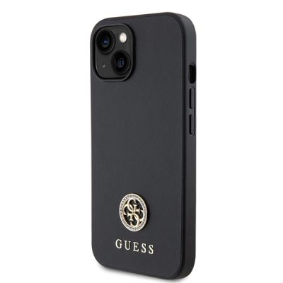 2. Guess GUHCP15MPS4DGPK iPhone 15 Plus 6.7" black/black hardcase Strass Metal Logo