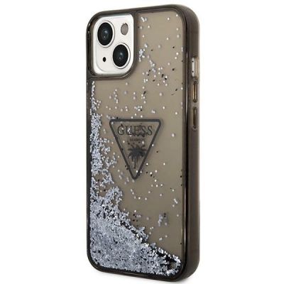 2. Guess GUHCP14SLFCTPK iPhone 14 6.1" black/black hardcase Liquid Glitter Palm Collection