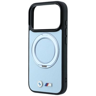 6. BMW Kevlar Ring Stand 360 MagSafe Case for iPhone 18 Pro Max / 17 Pro Max – Blue