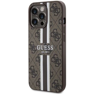 2. Guess GUHMP13XP4RPSW iPhone 13 Pro Max 6.7" brown/brown hardcase 4G Printed Stripes MagSafe