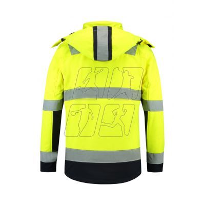 4. Rimeck Bi-color EN ISO 20471 Softshell Jacket M MLI-T5297 fluorescent yellow