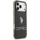 4. US Polo DH and Bottom Stripe Logo MagSafe Case for iPhone 17 Pro Max - Black