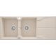 Two-bowl granite sink with drainer ZQN 5213