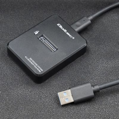 4. QOLTEC SSD DOCKING STATION M.2 SATA/PCIE | NGFF/NVME | USB 3.1
