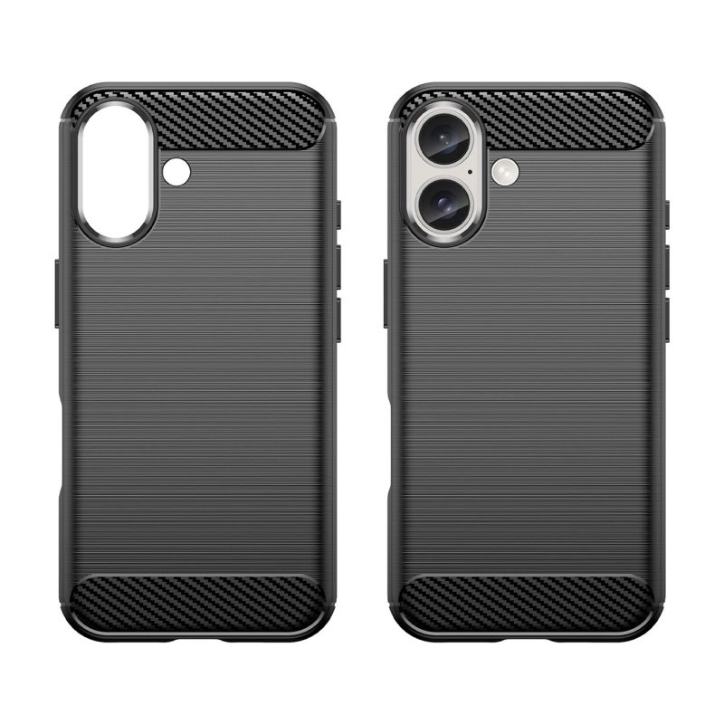 2. Carbon Case for iPhone 16 Silicone Case - Black