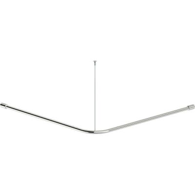 Steel shower curtain rod