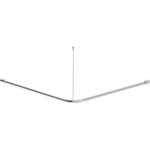 Steel shower curtain rod
