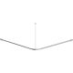Steel shower curtain rod