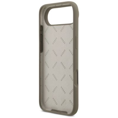 7. Guess Silicone Big 4G Script Case for iPhone Air - Brown