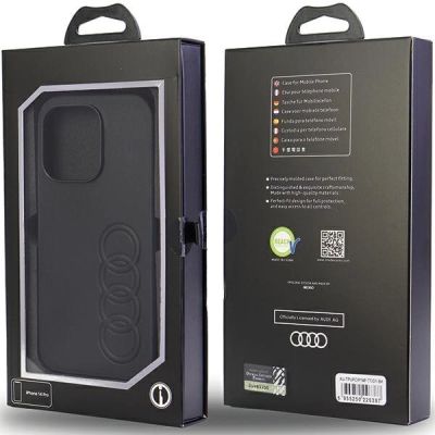 7. Audi Synthetic Leather iPhone 14 Pro 6.1" black/black hardcase AU-TPUPPCIP14P-TT/D1-BK